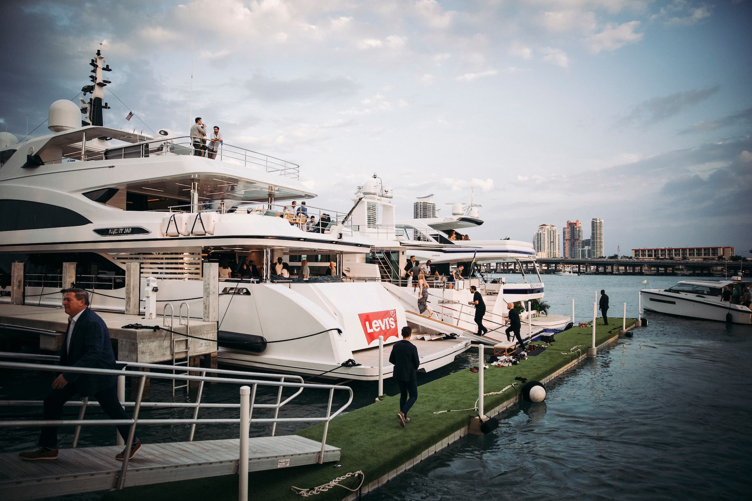 Yachts at the dock