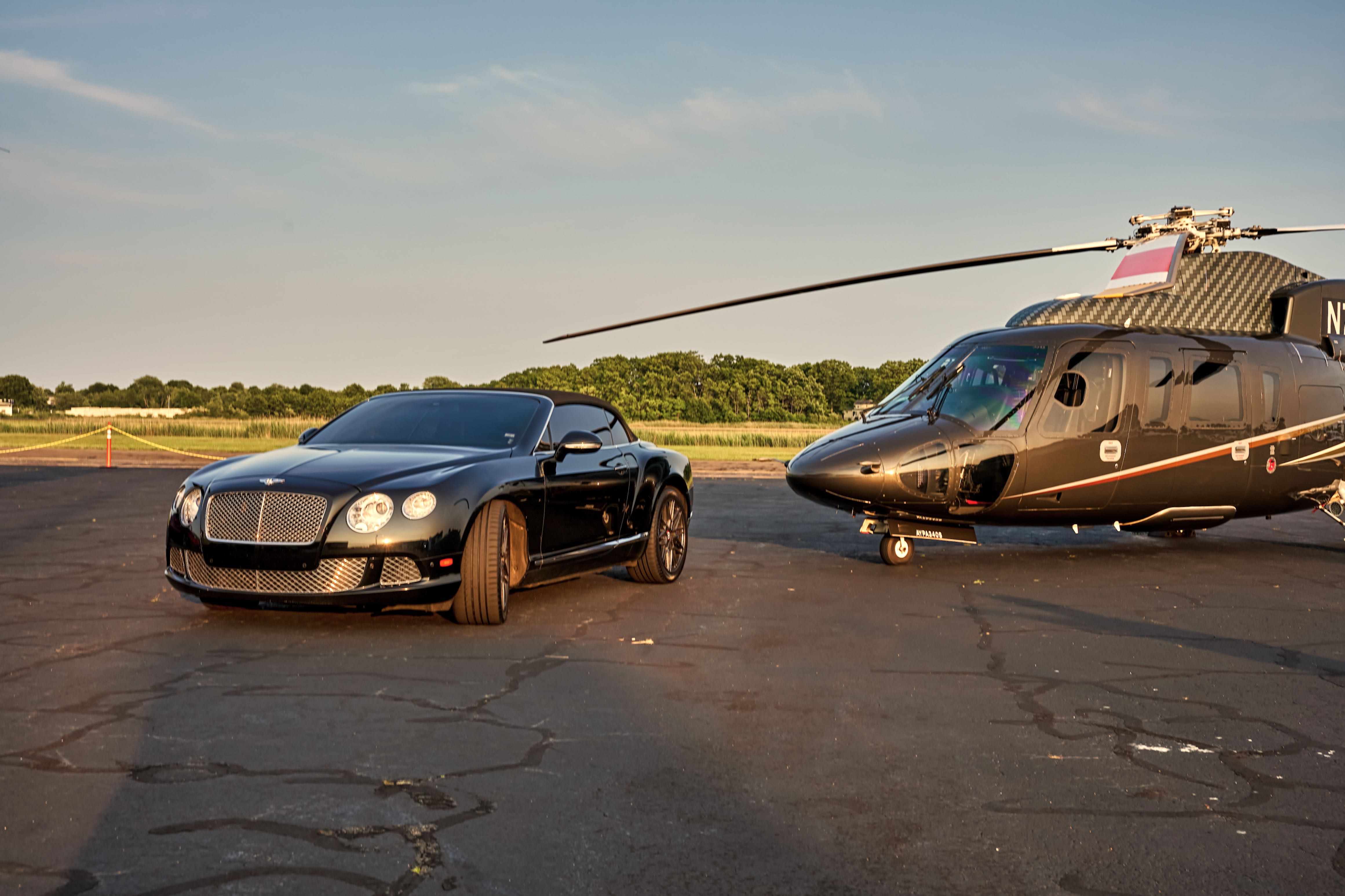 Bentley & Helicopter